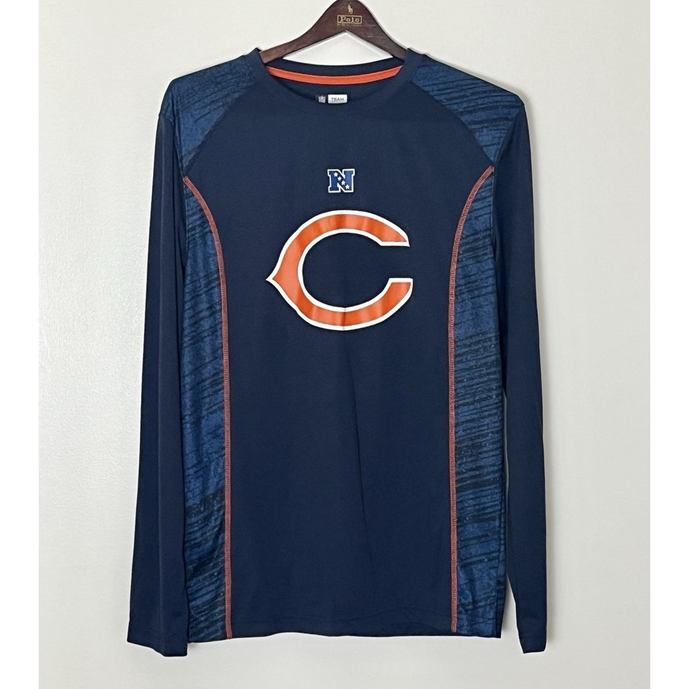 Chicago Bears Shirt Men's Medium Blue TX3 Cool NFL Football Gym Workout